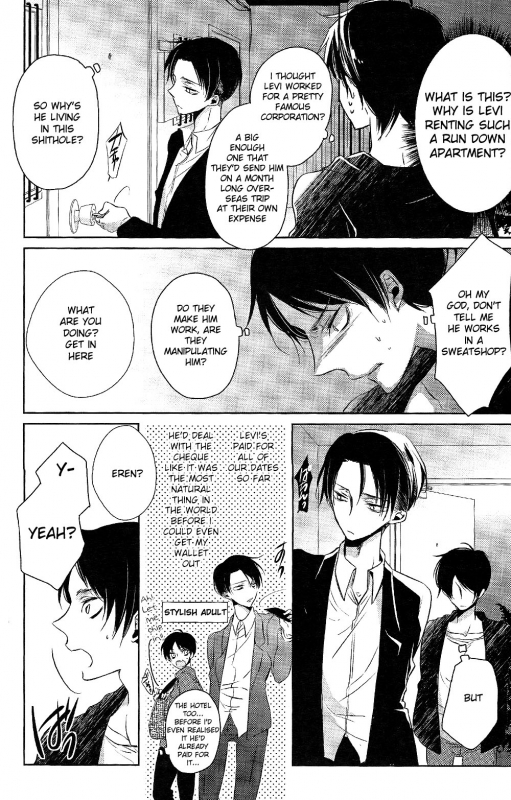 (SPARK8) [Fuukatei (Yazaki Ryoo)] Binbou Levi to Bonbon Eren (Shingeki no Kyojin) [English] [Moy Mo_09