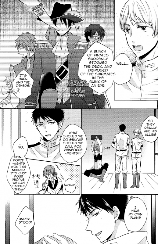 (SPARK9) [L-CAT., Ohiyakudasai! (Nariko, Teba)] ×pirates! (Free!) [English] [Carrot-Bunny]_05