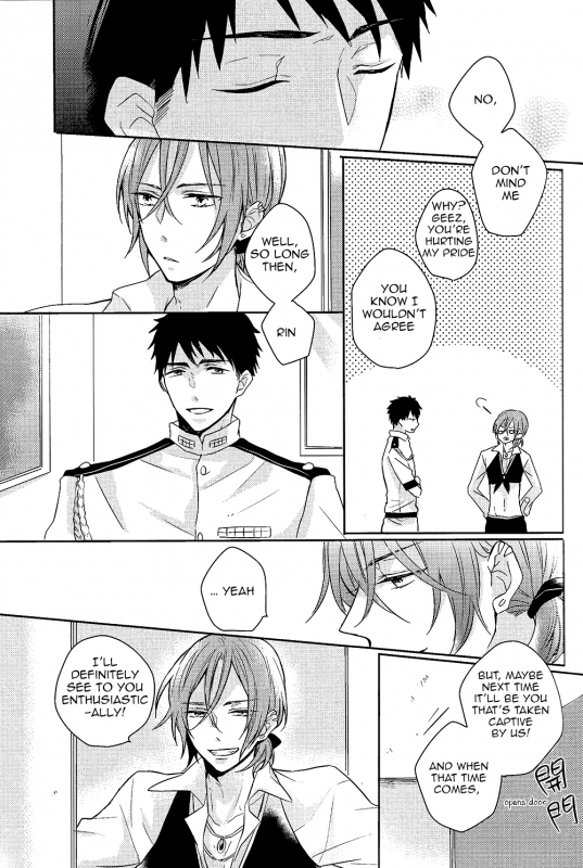 (SPARK9) [L-CAT., Ohiyakudasai! (Nariko, Teba)] ×pirates! (Free!) [English] [Carrot-Bunny]_17