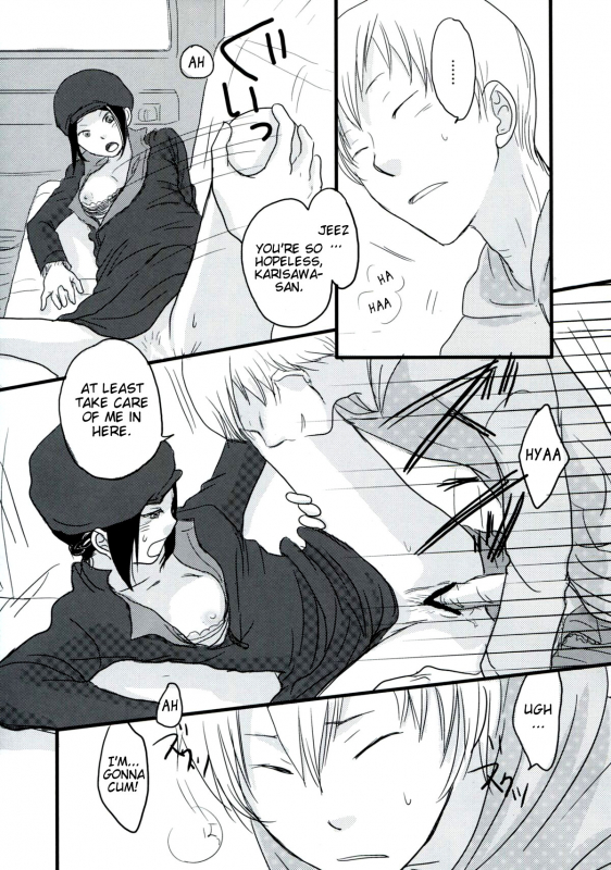 (SUPER19) [ELZA (Mamiya Noriko)] Hazama de Toiki Morasu Futari (Durarara!!) [English] [EHCove]_15