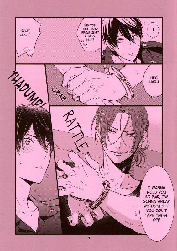 (SUPERKansai20) [KANGAROO KICK (Takagi Takumi)] Please arrest me. (Free!) [English] [ebil_trio]_08