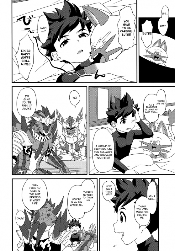 (ShotaFes 2) [Mozuya (Mozuku)] Hunter-san no Rideon Kouza Shokyuu-hen (Monster Hunter) [English] {_02
