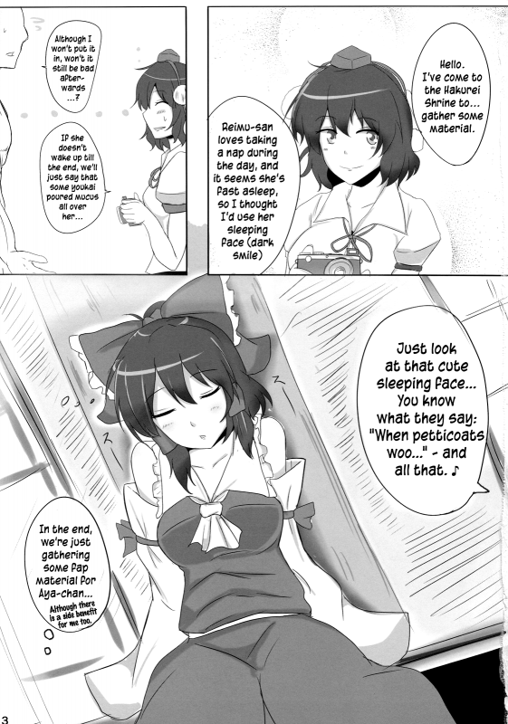 (Suikansai) [Hakuginmokusei (Poshi)] The Record of Reimu-san's Secret Photo-Shoot (Touhou P_02