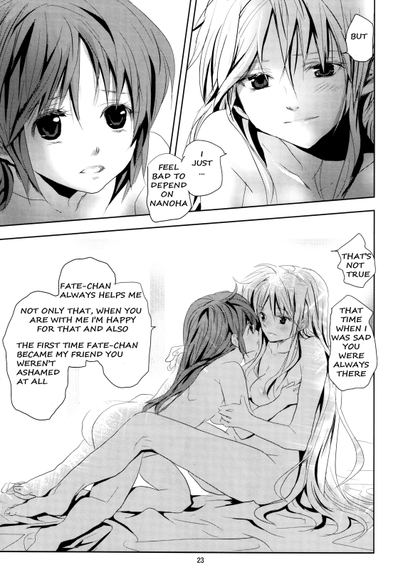 [Ahaha to Lyrical Illust Seisakuchuu (Ahaha)] refrain (Mahou Shoujo Lyrical Nanoha) [English] [NanoFat_21