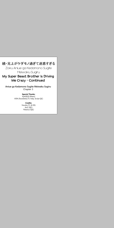 [Amano Kazumi] Aniue ga Kedamono Sugite Meiwaku Sugiru Ch. 3 [English] [freudia] [Digital]_31