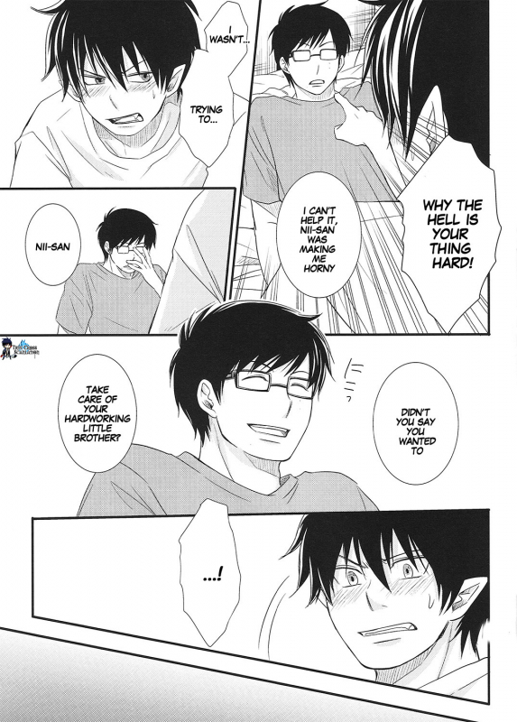 [Busukopan (Glico)] No Brother, No Life (Ao no Exorcist) [English] {True Cross}_12