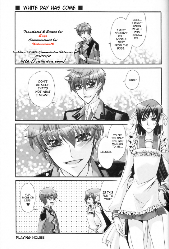 [CLASSIC MILK, PEACE and ALIEN (Asaoka Natsuki, Tonase Fuki)] Leloko DE Whiteday (Code Geass) [E_05