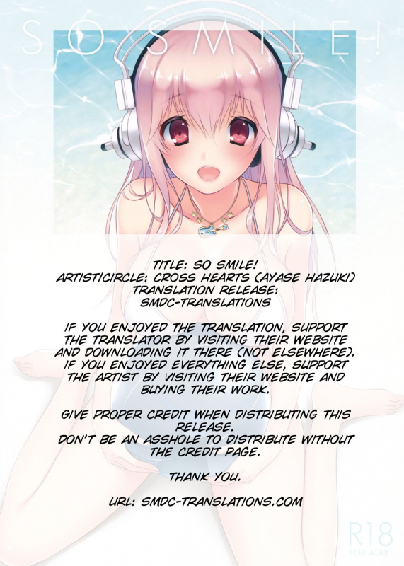 [CROSS HEARTS (Ayase Hazuki)] SO SMILE! (Super Sonico) [2013-09-01] [English] [SMDC]_01