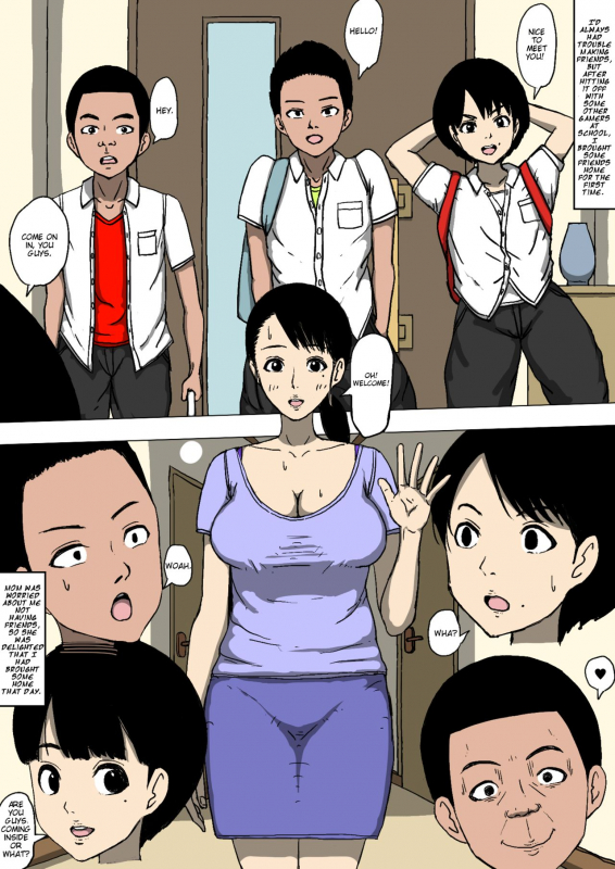 [Doujin Mukashibanashi] Hahaoya to Tomodachi ga Katte ni Yatte Ita  My Buddies Fuck_02