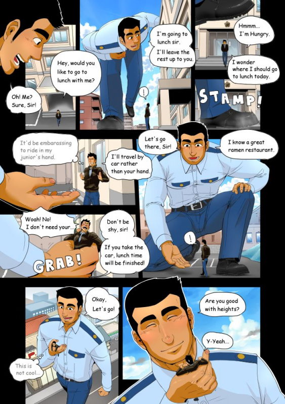 [GakuranmanChijimetaro] Giant Policeman - Free version (giant male comic)_04