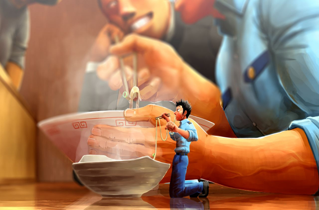 [GakuranmanChijimetaro] Giant Policeman - Free version (giant male comic)_18