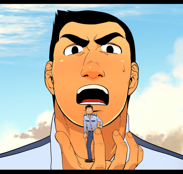 [GakuranmanChijimetaro] Giant Policeman - Free version (giant male comic)_58