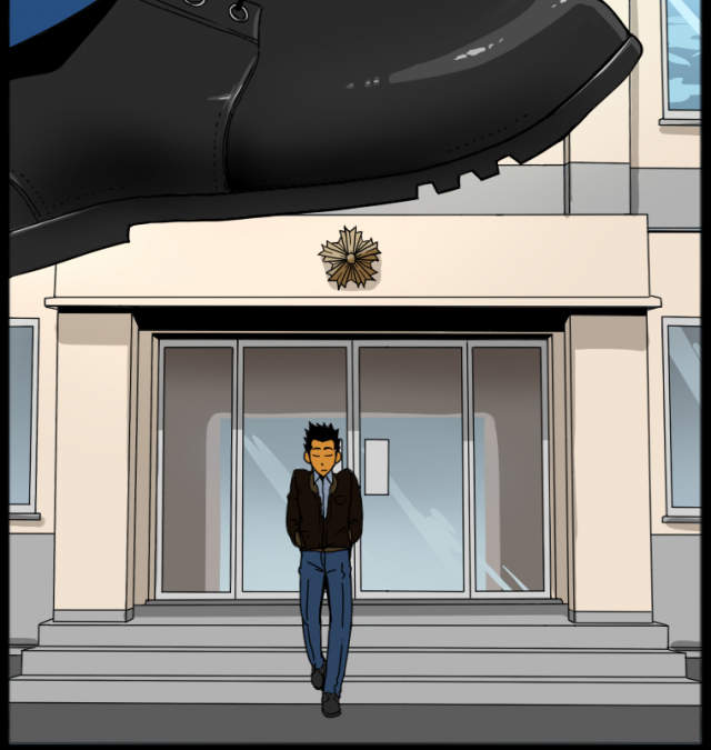 [GakuranmanChijimetaro] Giant Policeman - Free version (giant male comic)_66