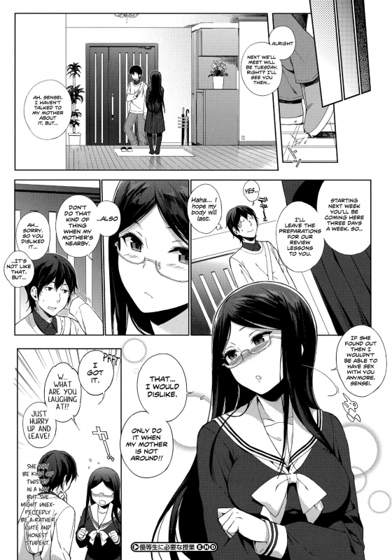 [Sasamori Tomoe] Houkago no Yuutousei Ch. 4, 6-8 + Appendix  [English] [NecroManCr, Facedesk_052