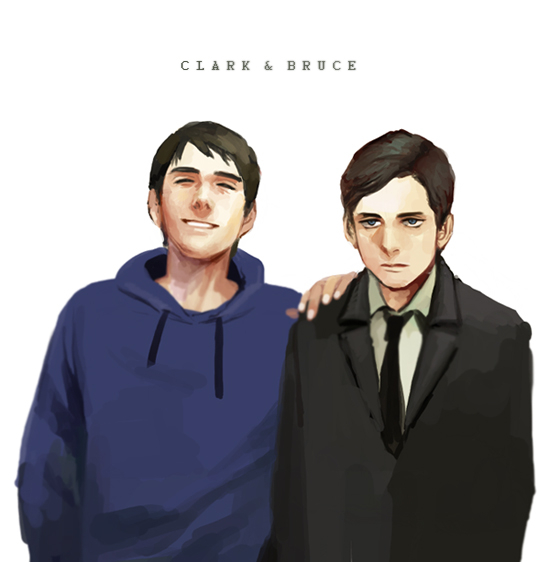 bruce wayne+clark kent+kal-el266a32c9bab25ac8fc7db531a192fbcf