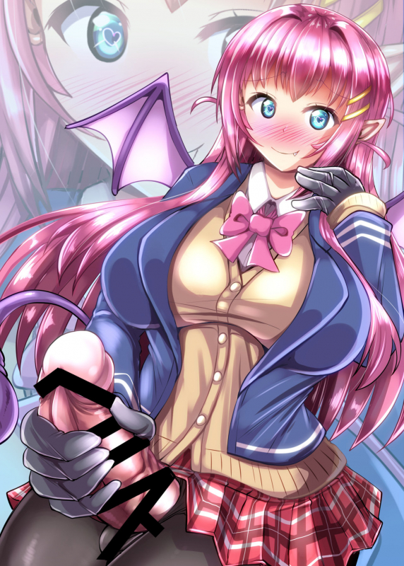 [Mebius no Wa (Nyx)] Futanari Kuro Tights no Succubus JK ni Oshiri Horaretai [Digital]_01