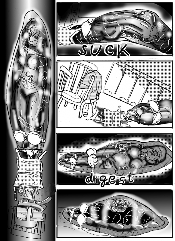 [Mashiba Kenta (Stuka)] The real vore of the gaintess & Man-sucking leech fear_23