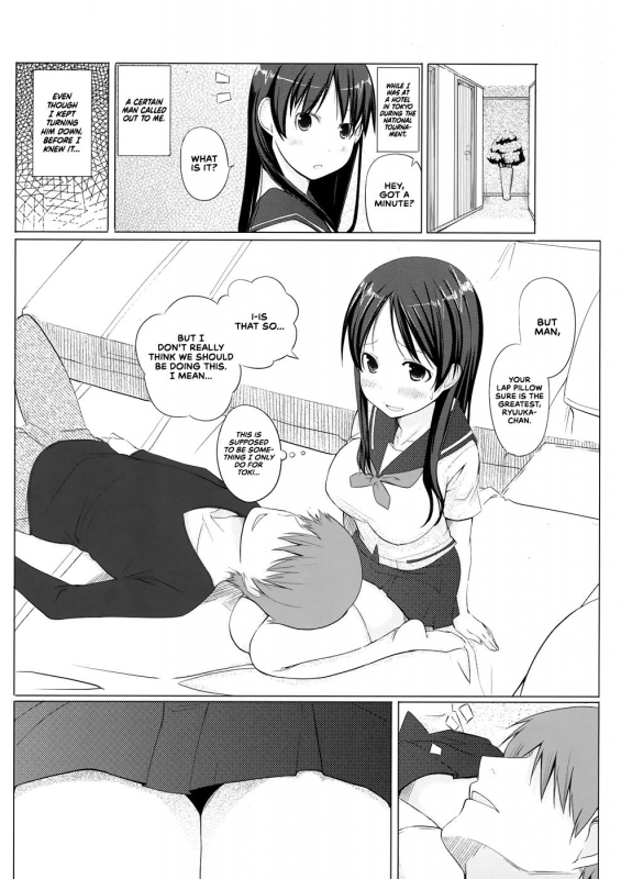 (C82) [Shijima (Kisen)] Ryuuka no Hizamakura  Ryuuka's Lap Pillow (Saki) [English] [RedLa_01