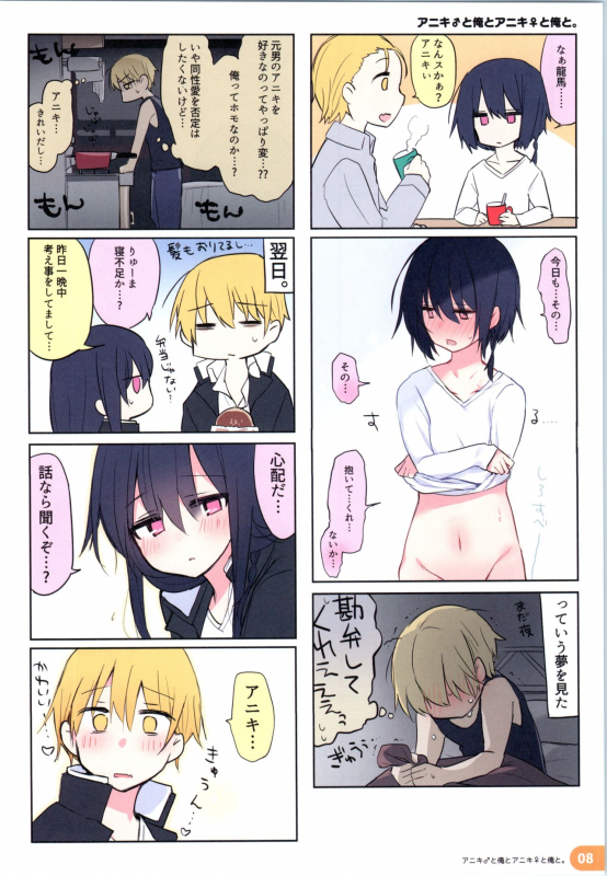 (C97) [Chuusei Mafuman (Kurimoti Tiduru)] Rakugaki 4-koma Aniki to Ore to Twitter Sairokubon_06