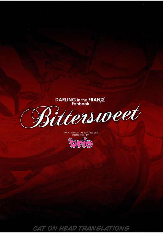 (C94) [Brio (Puyocha)] Bittersweet (DARLING in the FRANXX) [English] [Cat On Head]_01