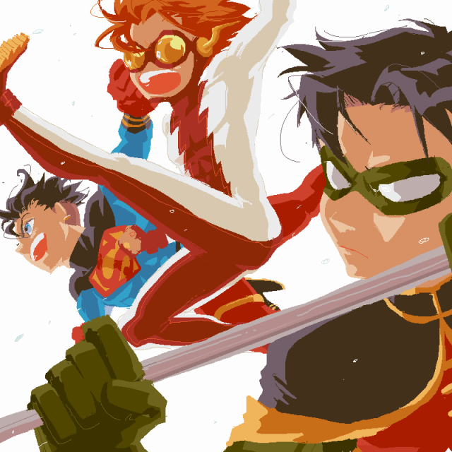 nisshiebart allen+impulse+kon-el+robin (dc)+superboy+tim drake52bea5bb59e9384d549ac359e5acf181
