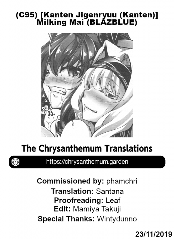 (C95) [Kanten Jigenryuu (Kanten)] Mai Shibori.  Milking Mai (BLAZBLUE) _26