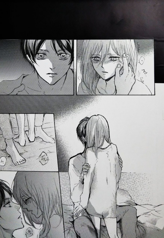 (CCOsaka117) [meisoukairo (Erina Yuyu)] Kimi to Watashi no Renai Jijou Half a sleep (Shingeki no Kyojin)_36