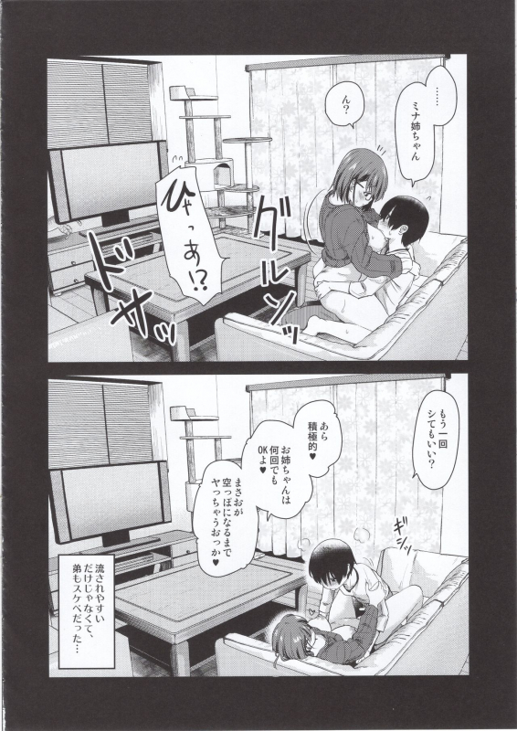 (COMITIA131) [Shin Hijiridou Honpo (Hijiri Tsukasa)] Pet Mimamori Camera ni Ane to Otouto no Sex ga Utsuttet_24