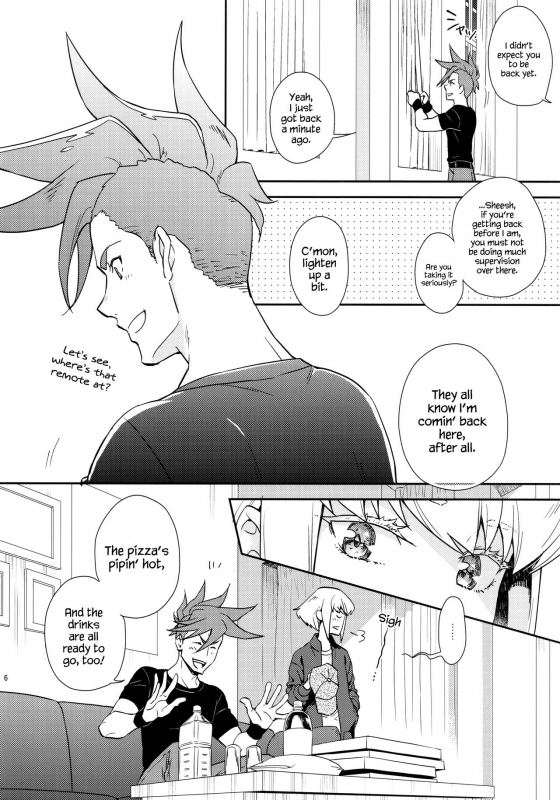 (C96) [dg (Doguu)] Hajimari wa Kuchibiru kara  Starting With A Kiss (Promare) [English] [Decens_04