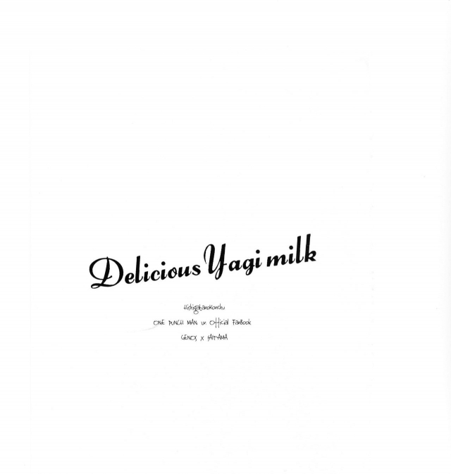(ONE→HUNDRED 12) [Hishigata no Konchu (polon)] Delicious Yagi milk (One Punch Man) [E_02
