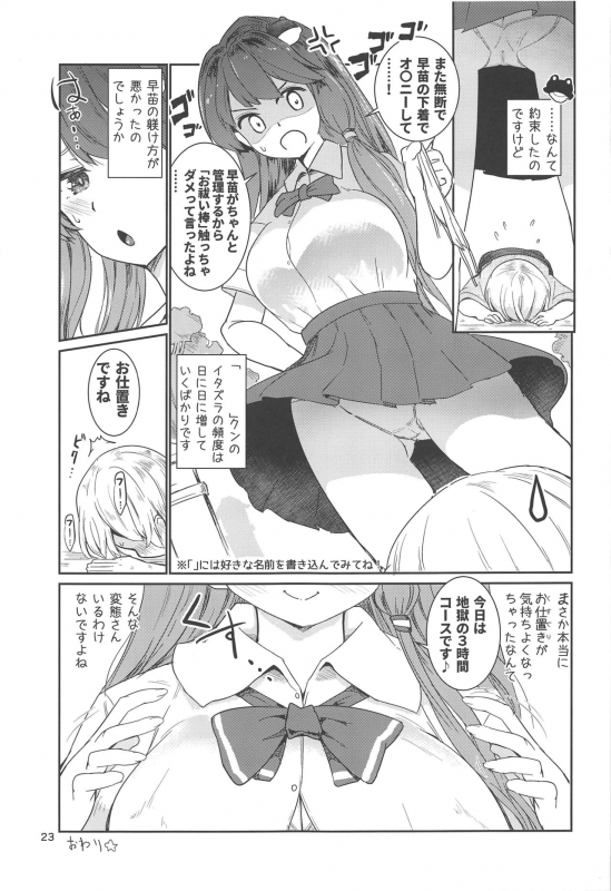 [Honoji (Puuakachan)] Kocho Miko Sanae-san (Touhou Project) [2019-09-14]_23