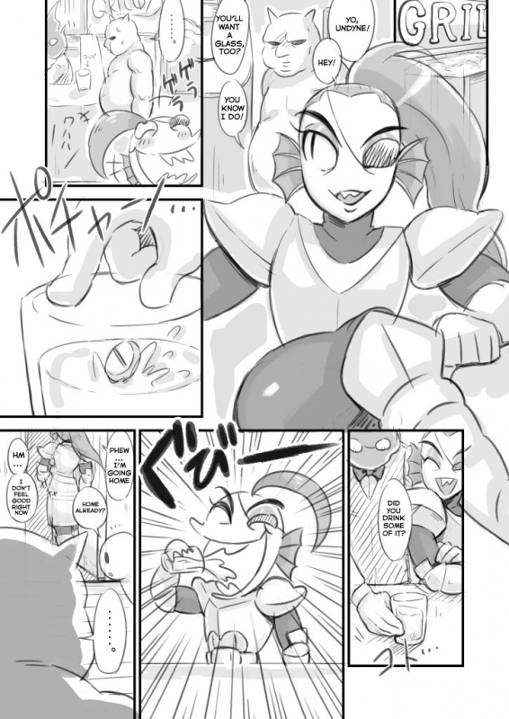 [Amanatsu] Undyne Ryoujoku Manga (Undertale)[Translated]_02