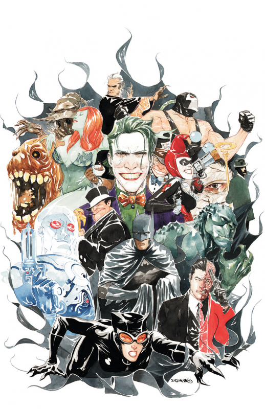 dustin nguyenbane+catwoman+clayface+harley quinn+harvey dent+hush (dc)+killer croc+mad hatter (dc)+mr. freeze+poison ivy+ra's al ghul+scarecrow (dc)+selina kyle+the joker+the penguin+the riddler+two-fa