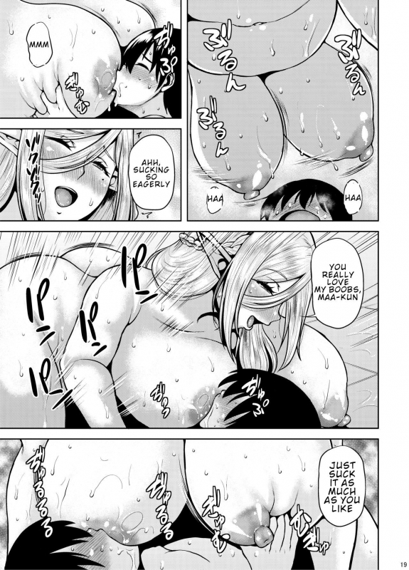 [BONJin (Ozy)] Miboujin Elf no Kanrinin-san to H Shichau Hon [English] [Digital]_17