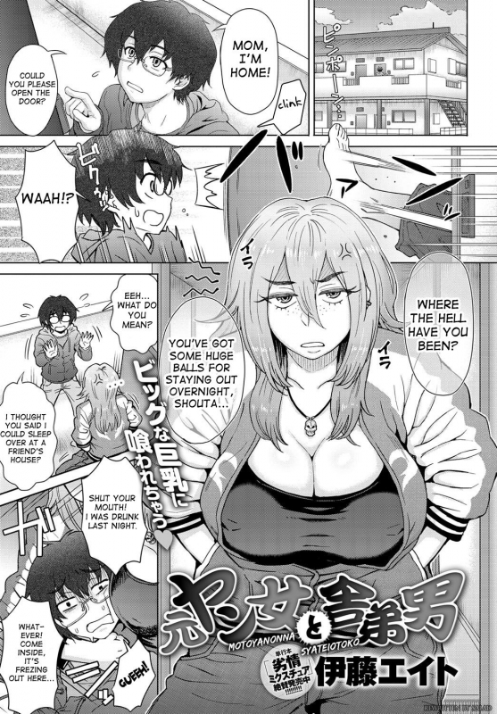 [Itou Eight] Motoyan Onna to Shatei Otoko (COMIC Anthurium 2016-05) [English] [Rewrite]_00