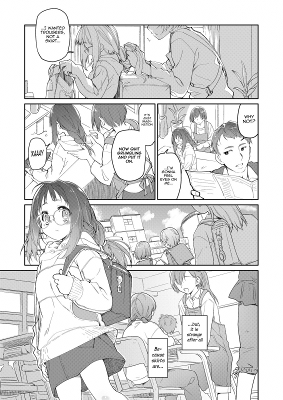 [KashiNoKi (Midori No Rupe)] Skirt to Kiseichuu [English] {Mant} [Digital]_01