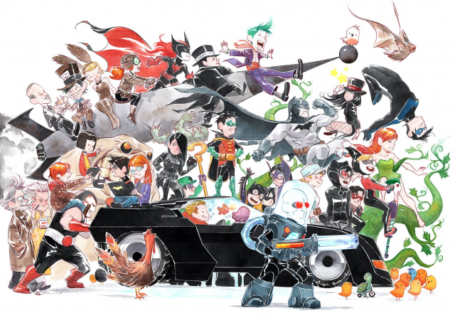 dustin nguyenalfred pennyworth+aquaman (dc)+bane+barbara gordon+batgirl+batman+batwoman+bruce wayne+catwoman+clayface+colin wilkes+damian wayne+dick grayson+harley quinn+huntress+james gordon+jason tod