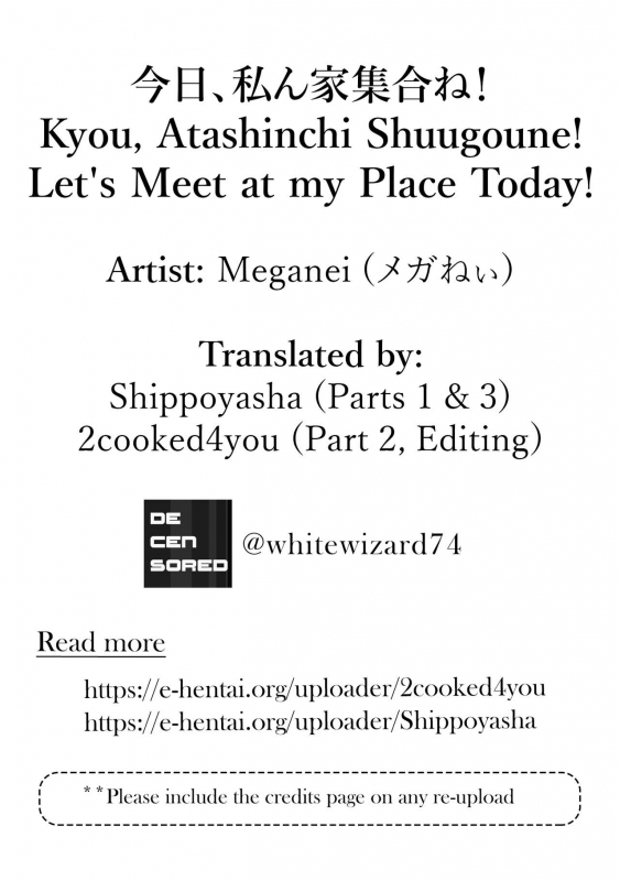 [Meganei] Kyou, Atashinchi Shuugoune!  Let's Meet _83