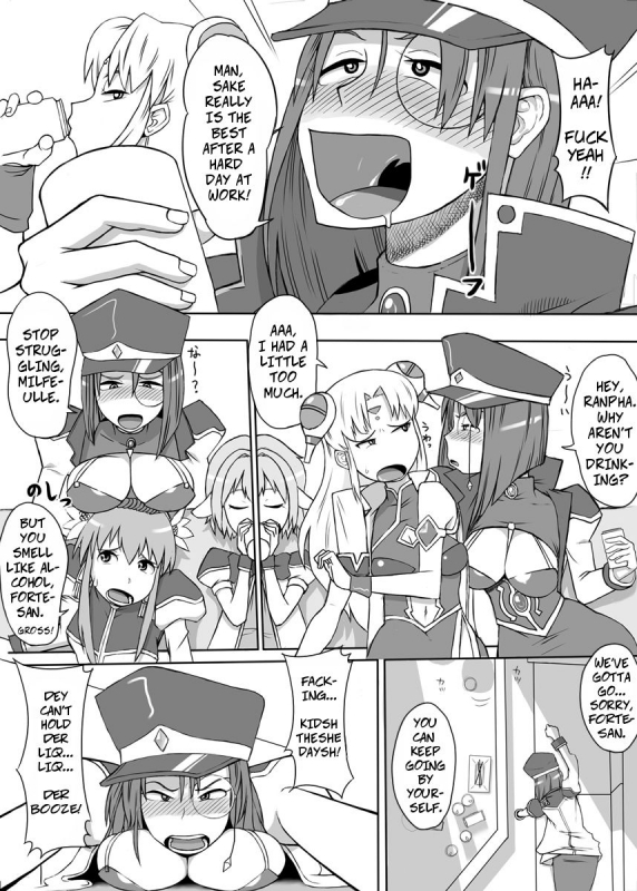 [Mousou Deguchi (Unou)] Oishikute Dame ni Naru  Forte's a Useless Drunk (Galaxy Angel) [En_02