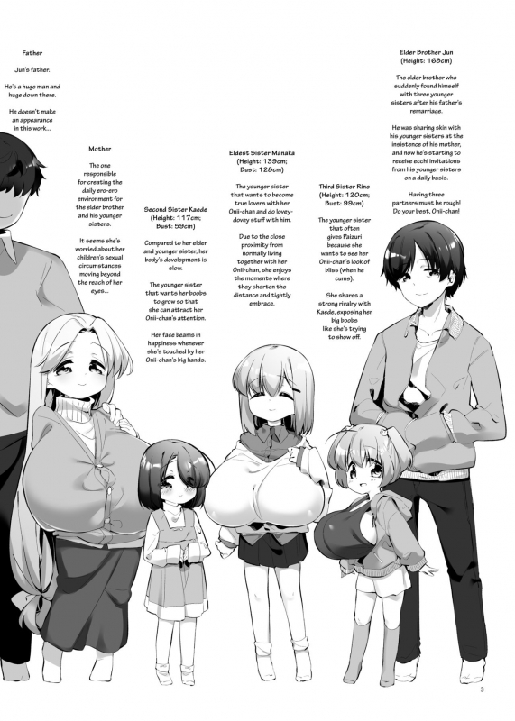 [P.D Crown (Pedocchi)] Imouto ni Hasamarete Shiawase Desho 3  Between Sisters, Ar_01