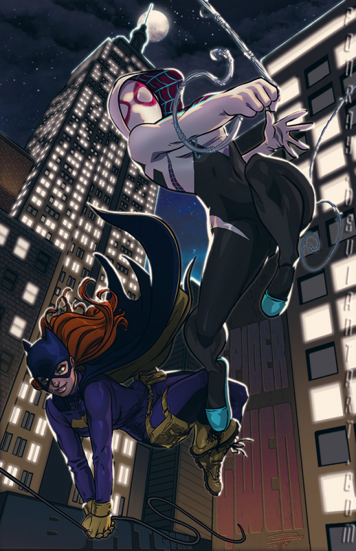 fooray+royce southerlandbarbara gordon+batgirl+gwen stacy+spider-gwen+spider-womanc1f4e67710a5ef529c118d81cc556ffb