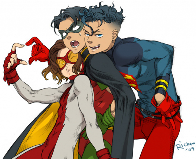 rickenbart allen+impulse+kon-el+robin (dc)+superboy+tim drakec8ca8ce6187b8c422de8a2a258128011