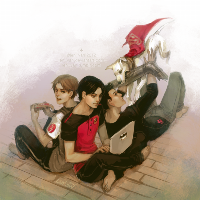 len-yanbart allen+impulse+kon-el+krypto+red robin+superboy+tim drakef847308d8f9438670a286c9695b978bf