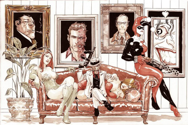 dustin nguyenedward nigma+harley quinn+harvey dent+oswald cobblepot+poison ivy+scarface (dc)+the joker+the penguin+the ventriloquist+two-facef909aaedc8840d26552ae908977f2d7e