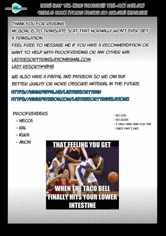 (C85) [Rat Tail (Irie Yamazaki)] TAIL-MAN RAILGUN 4GIRLS BOOK (Toaru Kagaku no Railgun) [English]_34