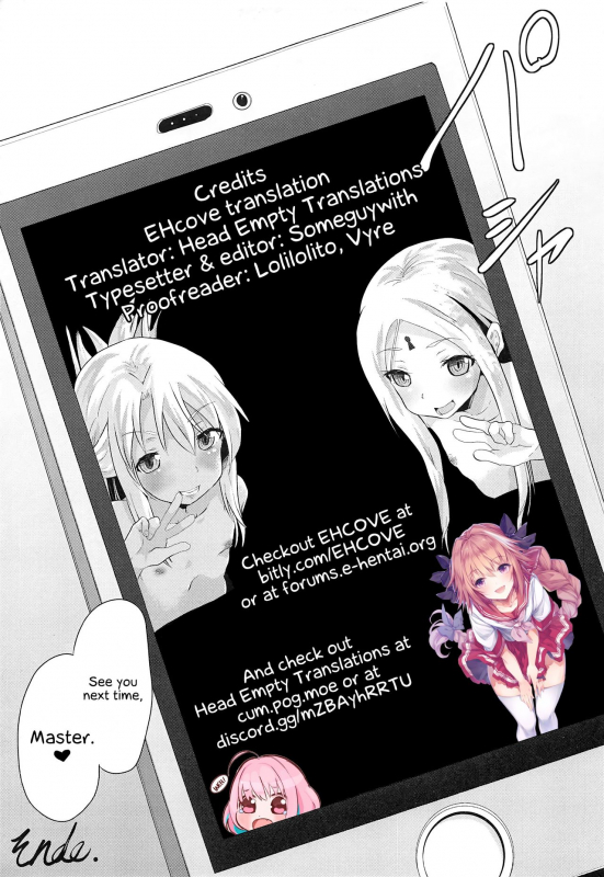 (C95) [Pritannia (Pri)] waruiko futari de master wo GYAKURE shima-su. Two Baaad Girls Reverse Rape Their Master. (FateGrand Order) [English] [EHCOVE]_20