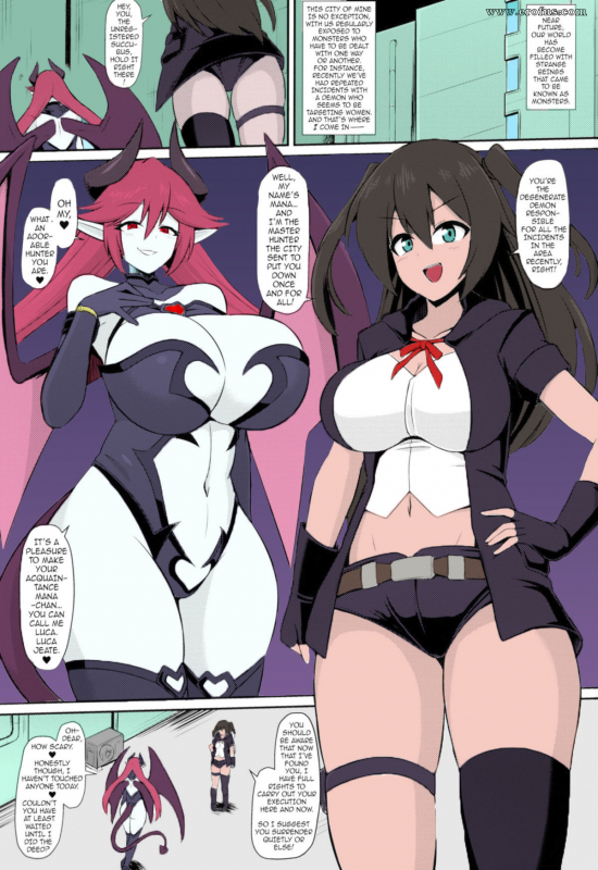 (COMIC1☆15) [Ikameshi Shokudou (Ikameshi)] Les Inma no Inmon Kairaku Choukyou A Lesbian Succubus’s Lust Crest Pleasure Training [English] {darknight} [Colorized] [Incomplete]_01