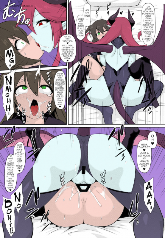 (COMIC1☆15) [Ikameshi Shokudou (Ikameshi)] Les Inma no Inmon Kairaku Choukyou A Lesbian Succubus’s Lust Crest Pleasure Training [English] {darknight} [Colorized] [Incomplete]_07