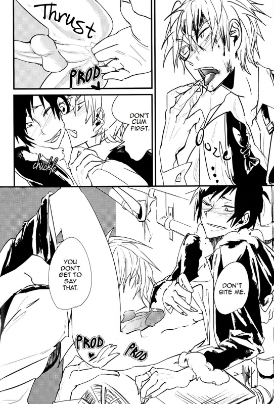 (Ikebukuro Crossroads × 12) [MILK CULT (Trash Leopard)] KISS KISS BANG BANG (Durarara!!) [English] {KCK-Amat_09