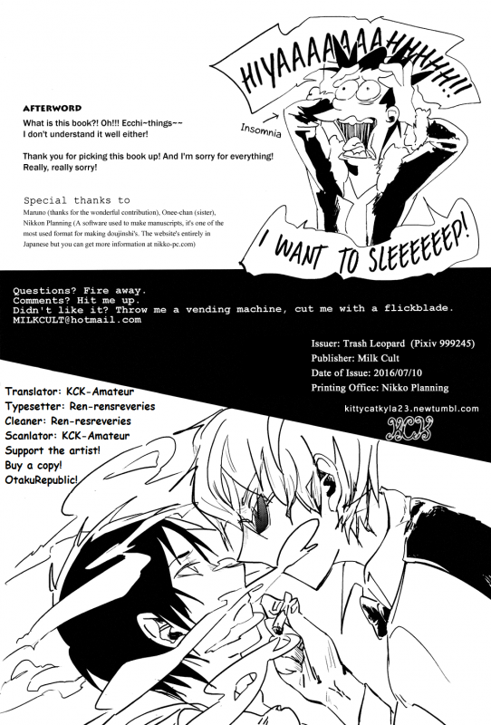 (Ikebukuro Crossroads × 12) [MILK CULT (Trash Leopard)] KISS KISS BANG BANG (Durarara!!) [English] {KCK-Amat_25